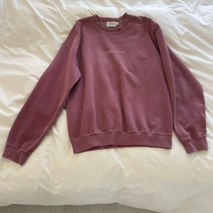 Dusty Pink Topshop Crewneck Sweater